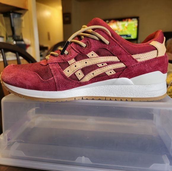 ACICS GEL-LYTE 3  RED SUEDE - Picture 2 of 14